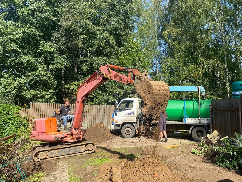 Монтаж газгольдера Спецгаз 6600 л в Рыбном под ключ с земляными работами